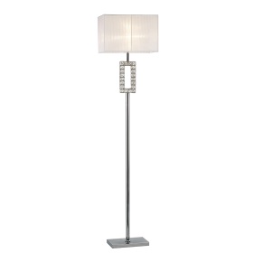 IL31537  Florence Crystal 167cm Floor Lamp 1 Light